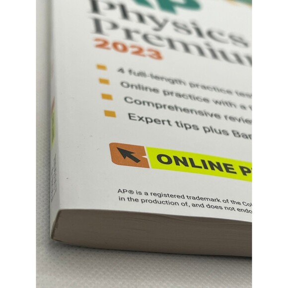 AP Physics 1 Premium 2023 Test Prep Guide (Bx X) - Picture 4 of 4